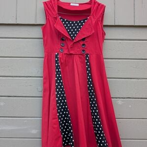 Red Polka Dot Women's Dress